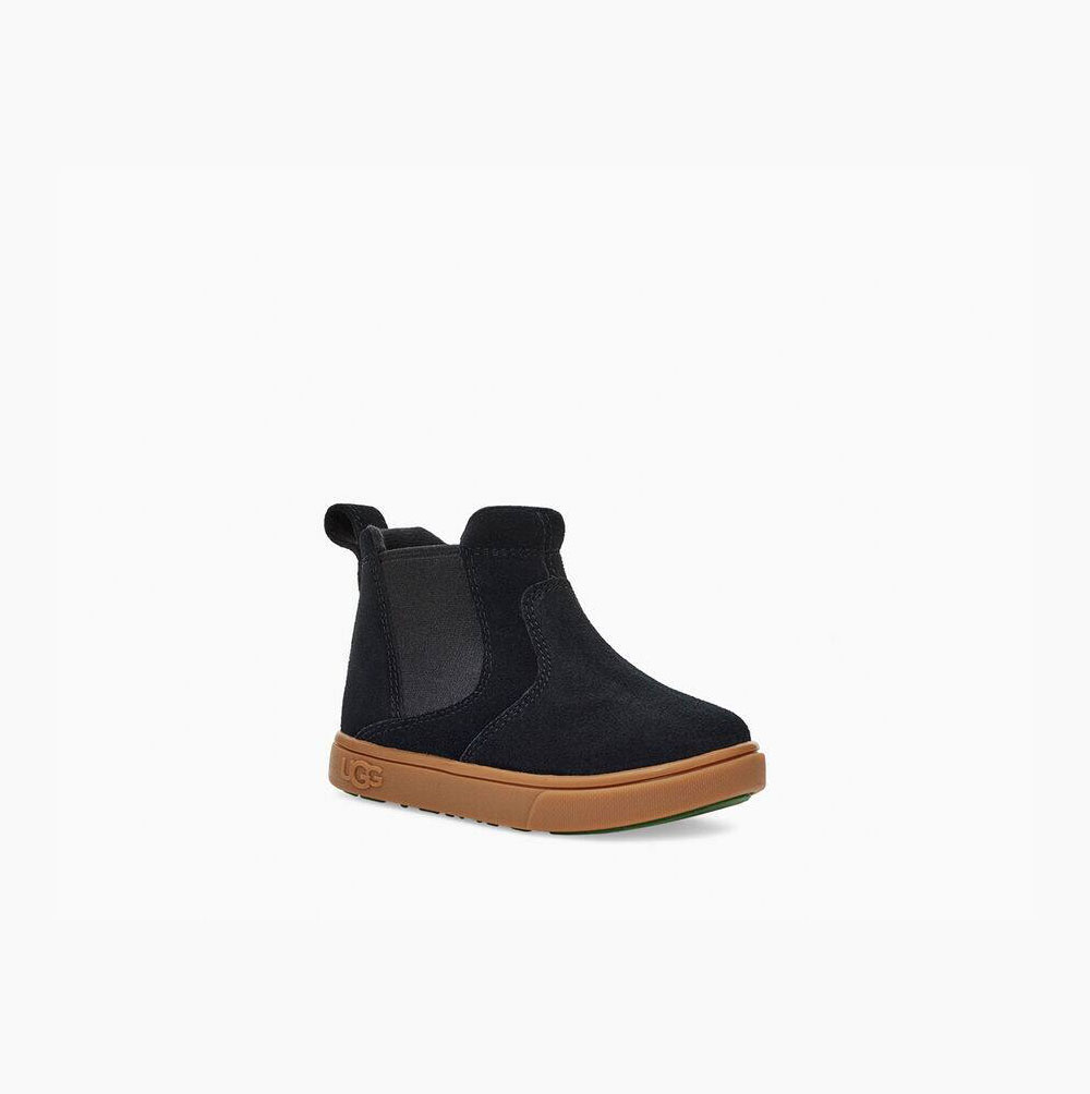 UGG Hamden II Black Chelsea Boots for Toddlers (MAUV90541)